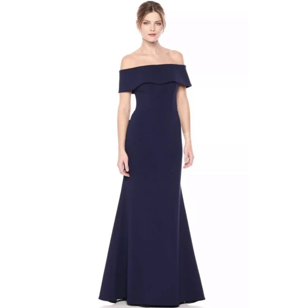 Betsy & Adam Navy Blue Gown